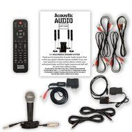 Acoustic Audio AAT1000 Tower 5.1 Speakers with Bluetooth Optical Input Mic and 2 Extension Cables