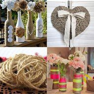 300 Feet Natural Jute Twine, Jmkcoz Arts Crafts Twine Industrial Gift Packing Materials Bakers Twine Durable Natural... N2
