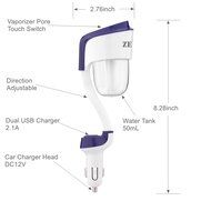 Car Humidifier Aromatherapy, ZELAF 2nd-Gen Z8 Mini Travel Portable Cool Mist Ultrasonic Humidifier &amp; Aroma Diffuser... N3