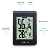 Oria Hygrometer Thermometer, Indoor Digital Weather Station, Hygrothermograph, Multifunctional Temperature and... N9