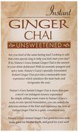 Nature's Guru Chai Unsweetened Drink Mix, Ginger, 10 Count (Pack of 8) N5
