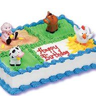 Bakery Crafts Farm Animal Cake Toppers