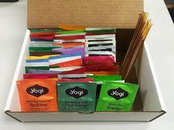 PowerTea Medley Gift Box Yogi Tea Variety 50 Tea Bags with Power for Apple Honey Sticks N2