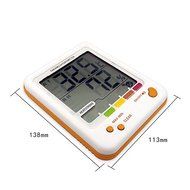 17BUY CH-18 Digital LCD Thermometer Hygrometer Indoor Humidity Temperature Monitor with MAX/MIN Records and Comfort... N4