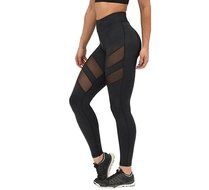 PHOTNO Women High Waist Skinny Leggings of Patchwork Mesh Push Up Yoga Pants N6
