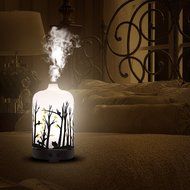 COOSA 100ml US Standard Plug Ultrasonic Aromatherapy Essential Oil Diffuser Cool Aroma Mist Humidifier with Multi-colored... N6