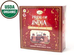 Pride Of India Organic Indian Assam Black Tea, 25 Tea Bags N11