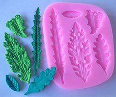Tree sugar craft silicone mold /Fondant clay mould leaf shape 3d chocolate By Palker Sky