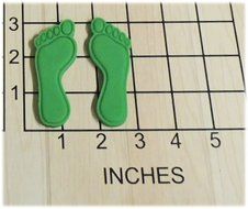 Bare foot prints Shaped Cookie Cutter and Stamp #1198