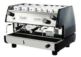 La Pavoni BAR-T 2V-B Commercial 2 Group 14L Boiler Volumetric Espresso Machine, Black Side Panels, Chrome Plated...