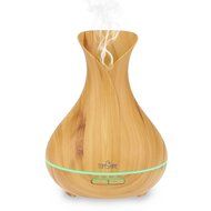 TOMSHINE 400ml Cool Mist Air Humidifier Ultrasonic Aroma Essential Oil Diffuser Wood-Grain 7 Color Changing Light... N3