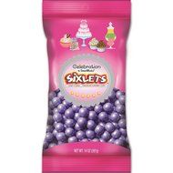Sweetworks Celebrations Candy Sixlets Bag, 14 oz, Shimmer Silver