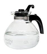 Medelco 12-Cup Glass Stovetop Whistling Kettle N3