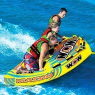 WOW World of Watersports, Macho 16-1030 1 to 3 Person Towable Tube, Multiple Riding Positions N7