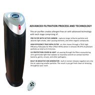 HOMEIMAGE TRUE HEPA AIR PURIFIER with UV Light &amp; IONIZER, 29-Inch. HI-9020 (Remote control included) N7