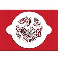 Sher FOUR-C Cake Top Stencil Cake Design Tools ,Cookie And Coffee Stencils, Cupcake DecorationTemplate Mold