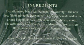 Ahmad Tea Decaffeinated Earl Grey Tea, 20-Count Boxes (Pack of 6) N7