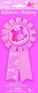Cardboard Pink Clothesline Girl Baby Shower Cake Bunting Topper N3