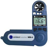 Ambient Weather WM-4 Handheld Weather Station w/ Windspeed, Direction, Temperature, Humidity, Compass, Dew Point... N9