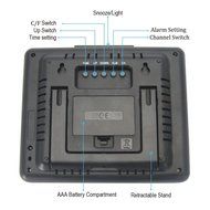 DYKIE RS8735LEZBL Wireless Weather Station,Color Lcd Indoor Outdoor Temperature Humidity Monitor Weather Forecast... N3