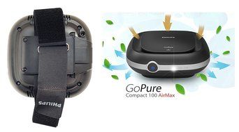 Philips GoPure(2016) Compact 100 AirMax Car Air Purifier, Vehicles Clean Air System, Filter Included N2