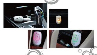 Car Air Purifier Auto Air Freshener with Colorful LED Lights, Emit Negatively Charged Ions to Minimize Germs,... N4