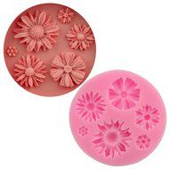 Witkey Romantic Sunflower Chrysanthemum Shape Silicone Decorating Craft Mold for Cake Cupcake Fondant Chocolate... N3