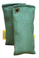 Golden Bamboo, Mini Activated Charcoal- Air Purifying Bags, Shoe Deodorizer and Air freshener.(50g/2pack) (Green) N5