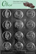 Cybrtrayd S022 Sports Chocolate Candy Mold, Bow and Arrow Hunter Mints