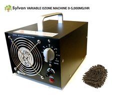 Sylvan Variable Ozone Generator, Adjustable Ozone Output, 5000mg/hr (Complete Set) w/ Bonus Premium Microfiber... N2