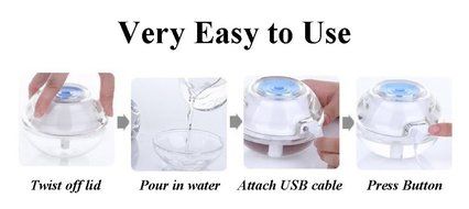 Life Taste Portable Mini Air Humidifier - Best Ultra-quiet Cool Mist Dispenser Auto Shut off USB Humidifier, USB... N4