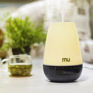 Essential Oil Diffuser, 300ml Long Time Aromatherapy Cool Mist Humidifier with Bluetooth, Digital Clock, 2 Modes...