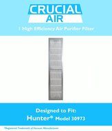 Crucial Air 700953607775 Hunter 30973 Air Purifier Filter, Fits 30890 and 30895 Models N2