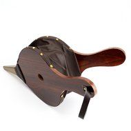 Tosnail 17" x 7.5" Wood Bellows Fireplace Bellows, Wood Air Bellows - Brown Color N2