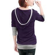 Women's Blouse,Laimeng Cotton blend Fashion Women Loose Pullover T Shirt Long Sleeve Blouse (M, Purple)