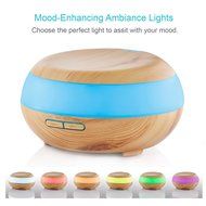 Anypro Aromatherapy Essential Oil Diffuser Ultrasonic Cool Mist Humidifier 300ml Wood Grain N8