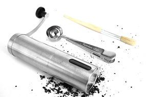 Coffee Grinder Set-Kitchen Life, Stainless Steel Quality- Keeps Your Coffee Fresh- Conical Burr Mill- Coffee Spoon...