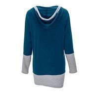 Women&#039;s Blouse,Laimeng Cotton blend Fashion Women Loose Pullover T Shirt Long Sleeve Blouse (M, Purple) N7