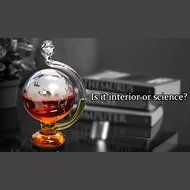 Novelty Gadget Weather Forecast Glass-Blown Globe Storm Barometer N7