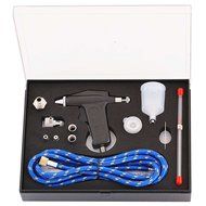 PointZero Pro Airbrush Cake Decorating Set - 12 Chefmaster Colors