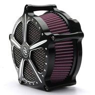 Air Filter,LOPEZ Black Air Cleaner Intake Filter Kits For 2008-2009 Motorcycle Harley Cross Bones Rocker Softail