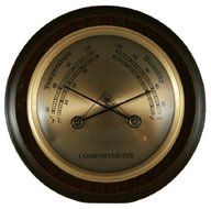 Ambient Weather WS-YG357 Cherry Finish Compact Traditional Temperature + Humidity Comfortmeter
