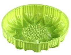 Silicone Sun Flower Shaped Cake Mould (Green)