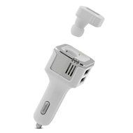 ATD Wireless Bluetooth Headset Car Dual USB Charger Anion Air Purification Oxygen Bar Humidifier(Silver) N4