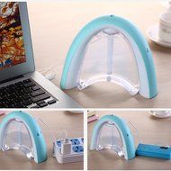 Rainbow Light Color Luminous Lamp Air Humidifier - Creative Message Board (Black) N3