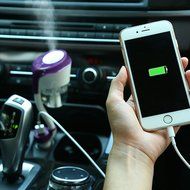 CODE Car Humidifier With USB Charger,Mini Auto Car Air Humidifier and Aromatherapy Essential Oil Car Diffuser... N8