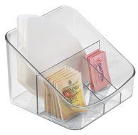 mDesign Nespresso Coffee Pod Holder for Kitchen Pantry, Countertops - Holds 48 Capsules, Clear N8