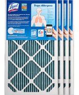 Lysol Triple Protection Furnace/AC Air Filter, 12" x 24" x 1", 2-Pack N35