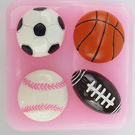 Anyana Football Basketball Tennis Silicone Cake Fondant Chocolate Decorating Mold Tool Cake Decorating Pastry...