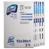 Lysol Triple Protection Furnace/AC Air Filter, 12" x 24" x 1", 2-Pack N44